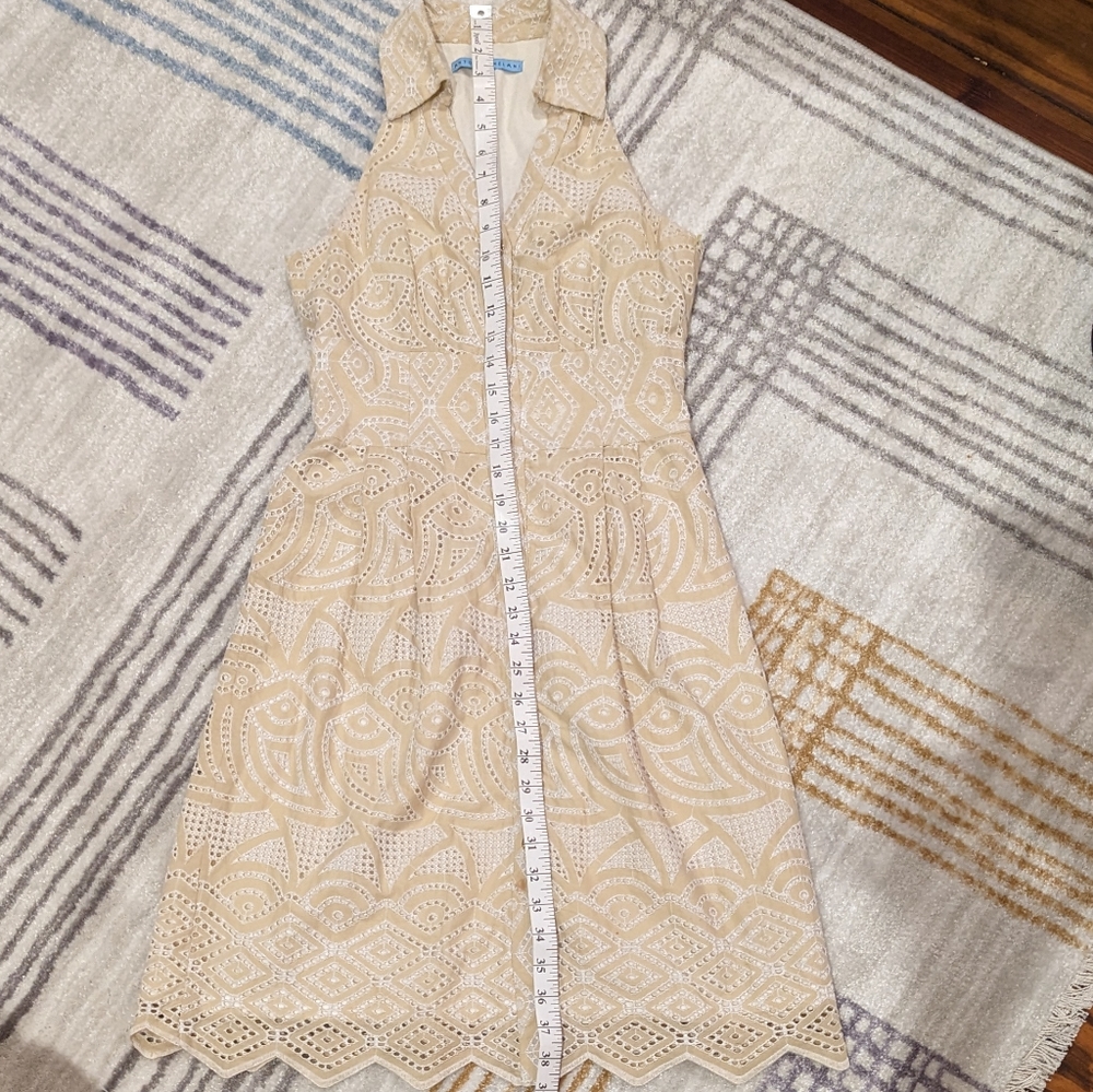 Antonio Melani Eyelet Lace Button Down Dress Size 0 - Picture 8 of 13